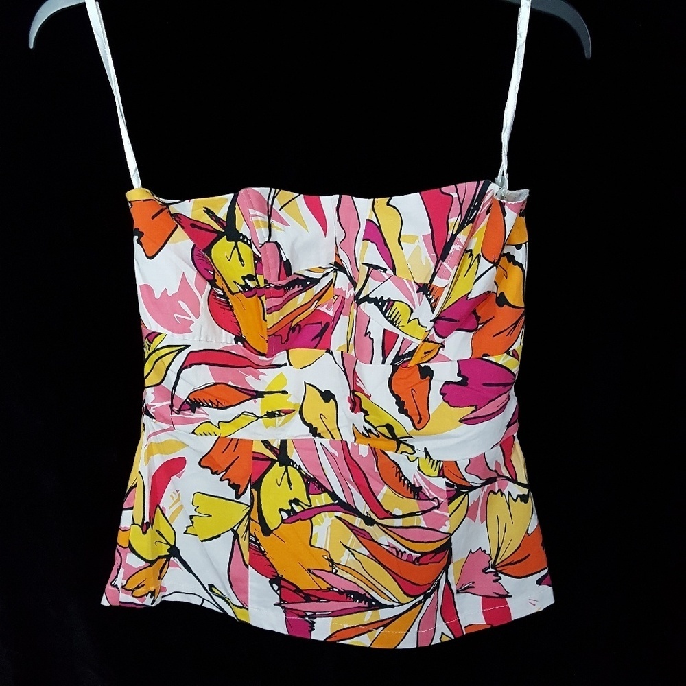 Unique Spectrum Multi-color Bustier Top Size Small